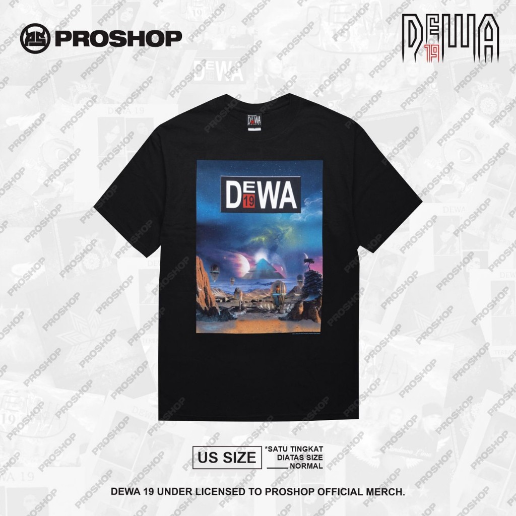 Proshop | Dewa19 Tshirt | Kaos Pria Kaos Distro | Hitam | Original Tee