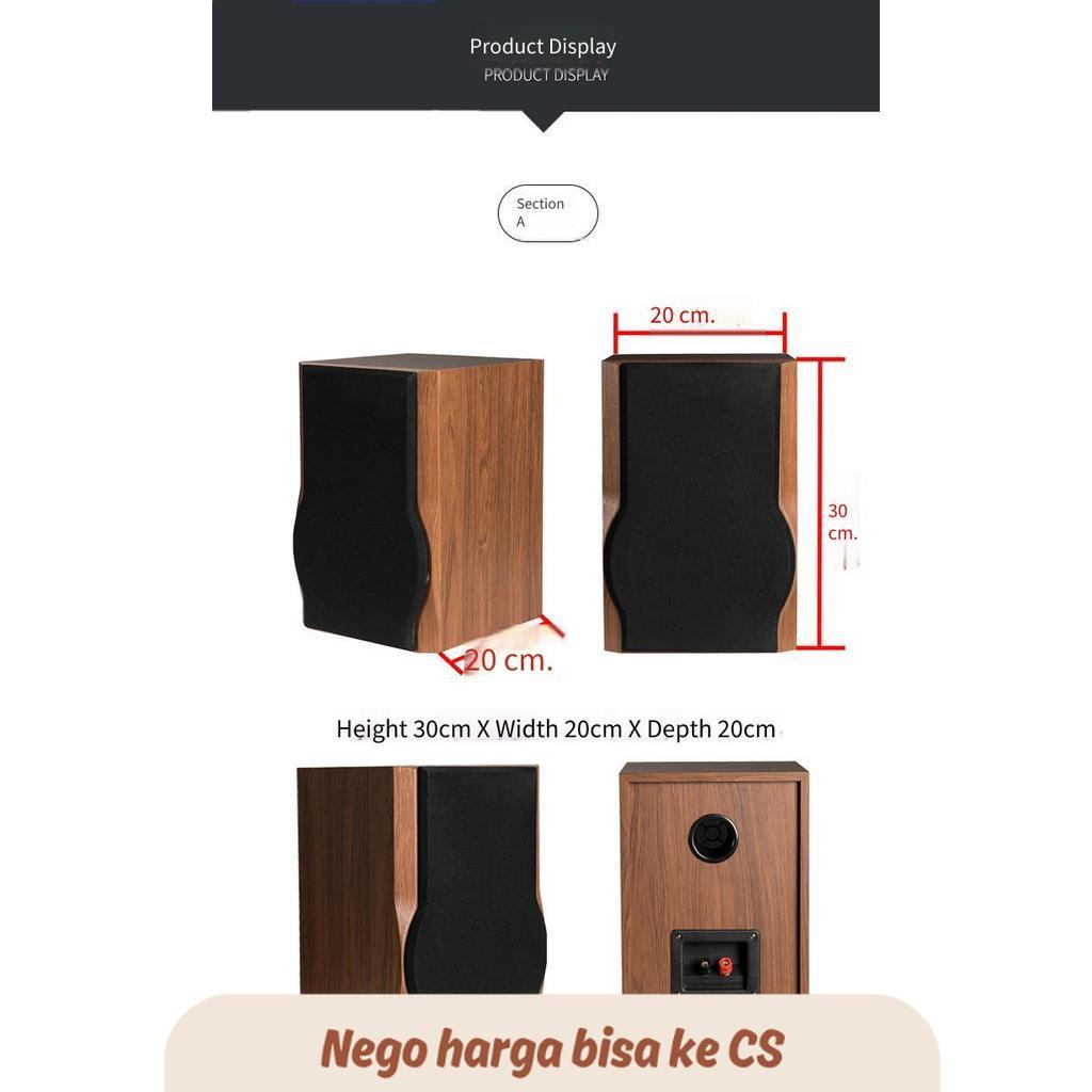 LL Pair Wooden Bookshelf Speakers Fashion HIFI Speaker 6inch Auophile Grade Passive Bookshelf Two Sp