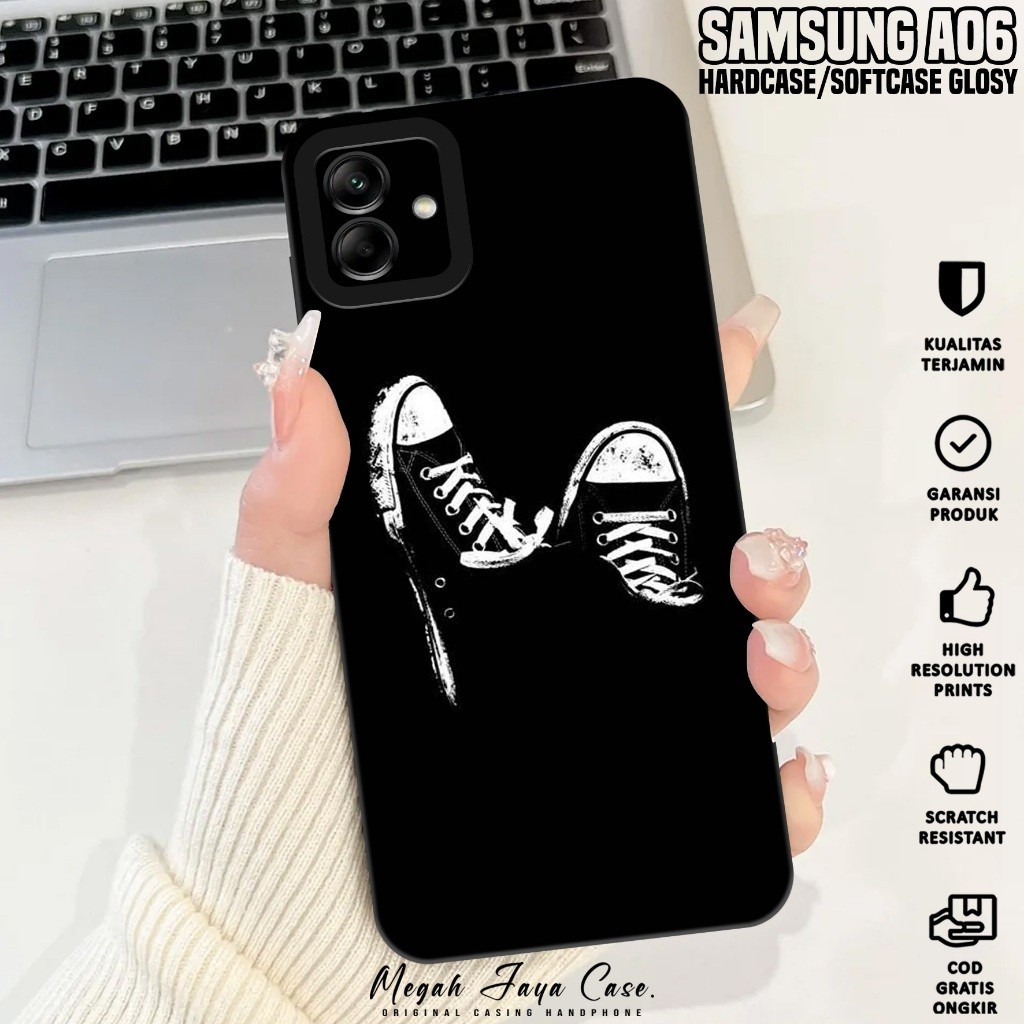 Softcase Hp Samsung A06 - Casing Samsung A06 Motif BLCK - Case Hp Samsung A06 - Softcase Pro Camera 