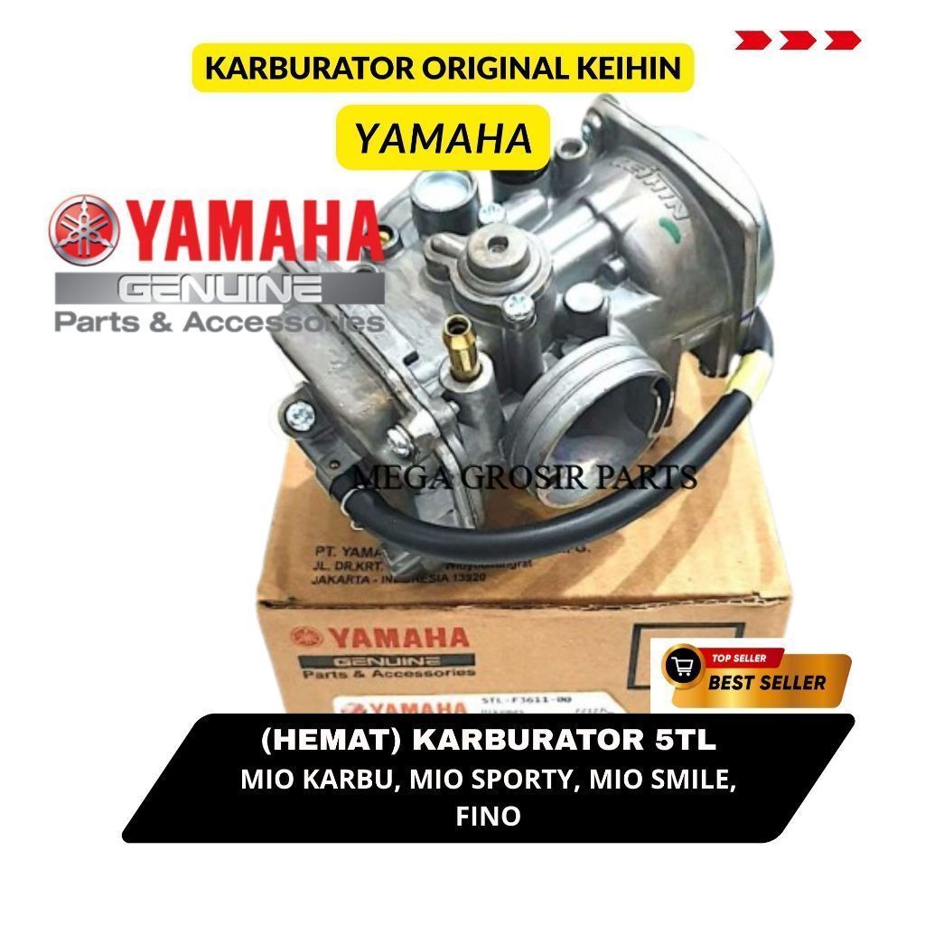 Karburator ORIGINAL Yamaha Mio Sporty Smile Fino Original || Karburator Yamaha Mio 5TL Original Baru