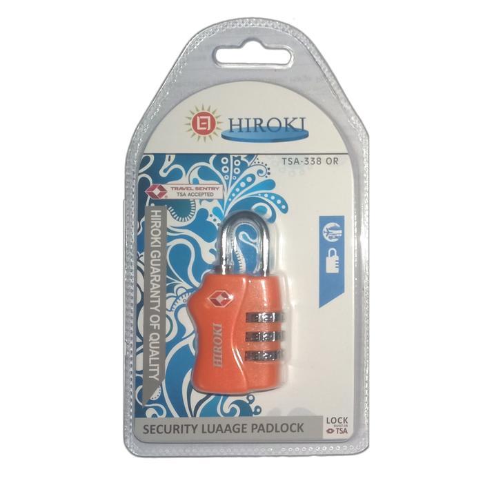 yepgshop11 Gembok tas koper kombinasi nomor 3 digit TSA ASLI Suju - Orange