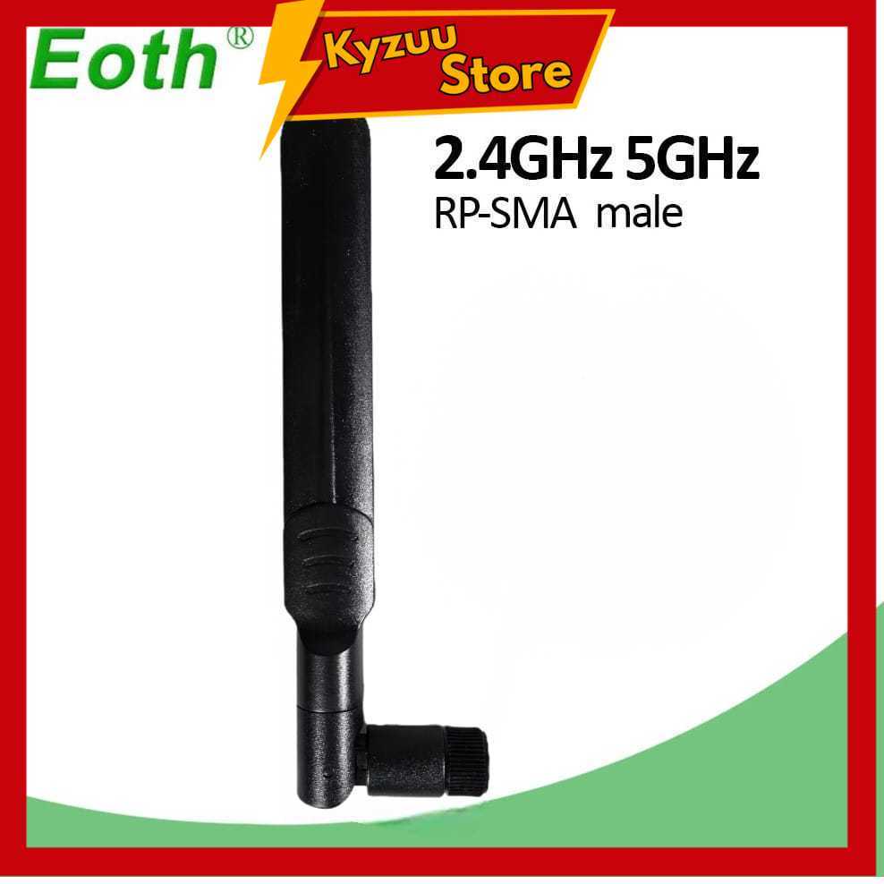 EOTH Antena Router WiFi Amplifier Dual Band 2.4 dan 5GHz RP-SMA Male