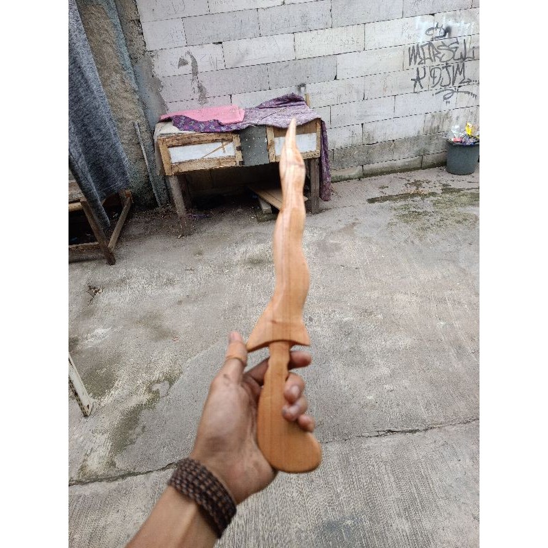 Keris mainan dari kayu/keris Jawa/keris beladiri/aksesoris beladiri/keris kerisan JM