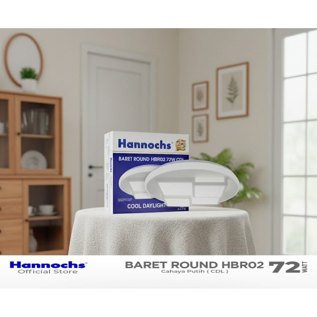 KAP LAMPU BARET HBR02 72WATT HANNOCHS