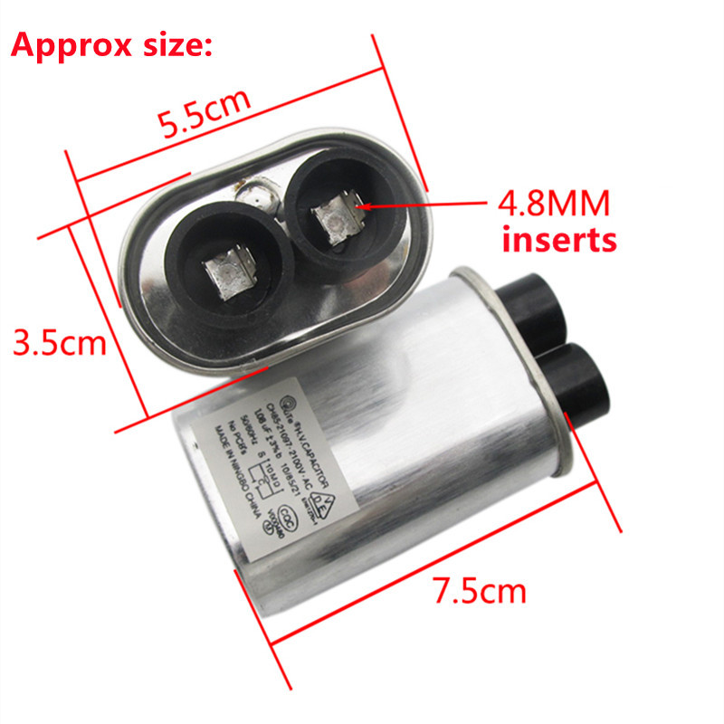 2100V 1.08UF HV Capacitor For To Midea LG Galanz Etc. Microondas Oven Microwave Oven Parts Accessori