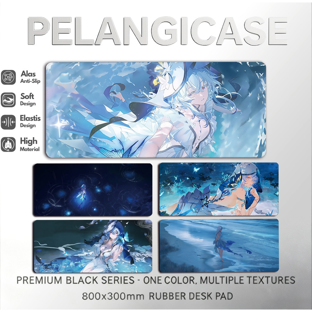 PelangiCase XL Desk Mat Mousepad Custom Karet Aesthetic Anime Cartoon Slip-Resistant