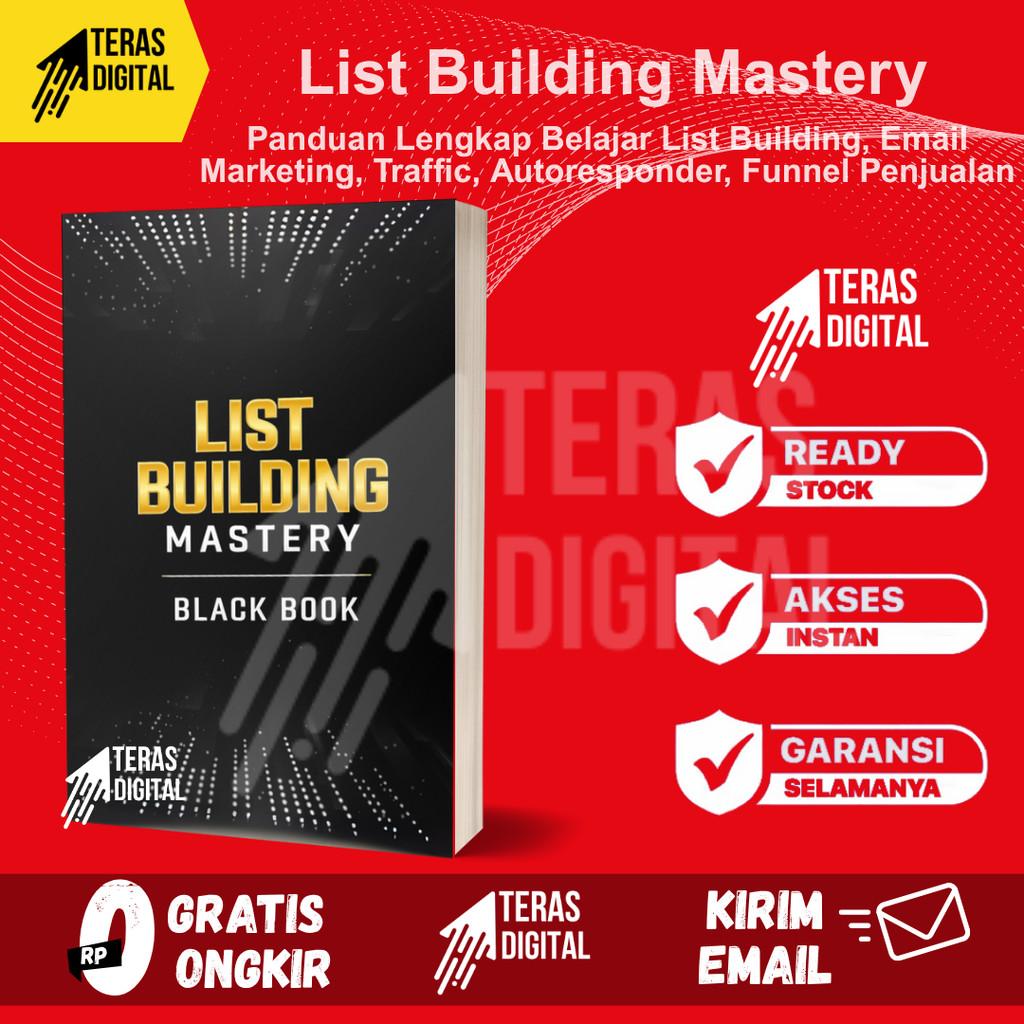 E-Course List Building Mastery - Panduan Lengkap Belajar List Building, Email Marketing, Traffic, Au