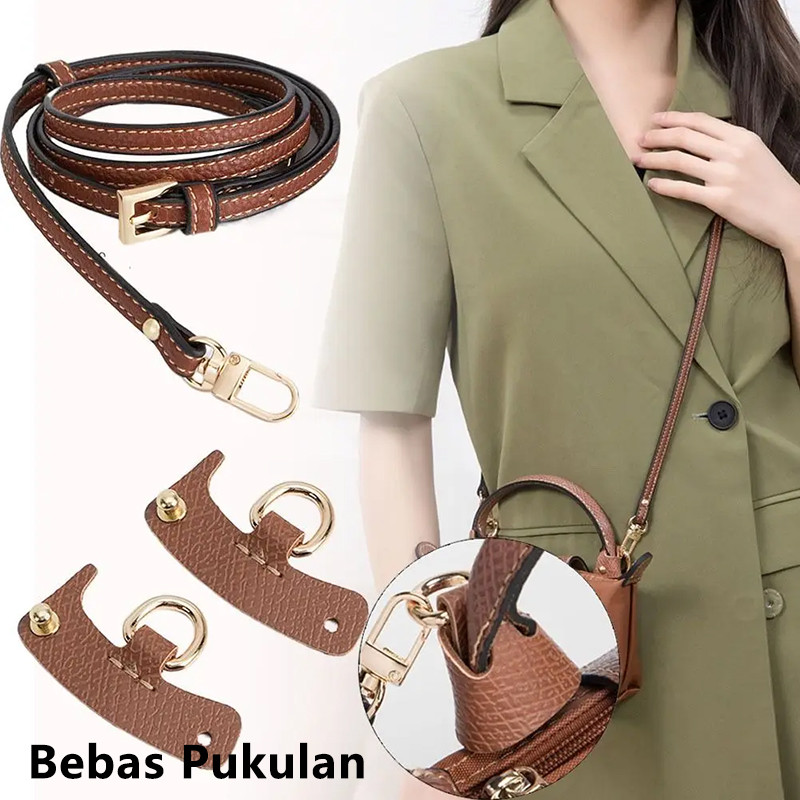 Tali Strap Tas Strap Tali Set Aksesori Longchamp Original Style - Tali Selempang Kulit Sintetis + Kl