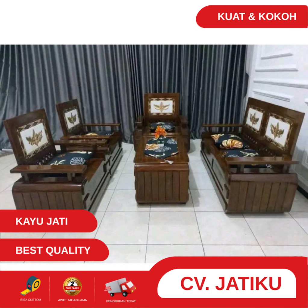 kursi tamu, kursi tamu domini kayu jati, kursi ruang tamu, kursi tamu minimalis jati terlaris