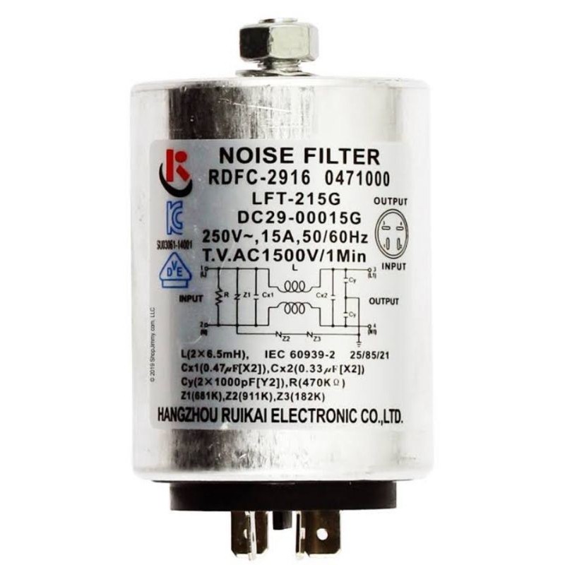 emi filter mesin cuci samsung rdfc-2916 0471000