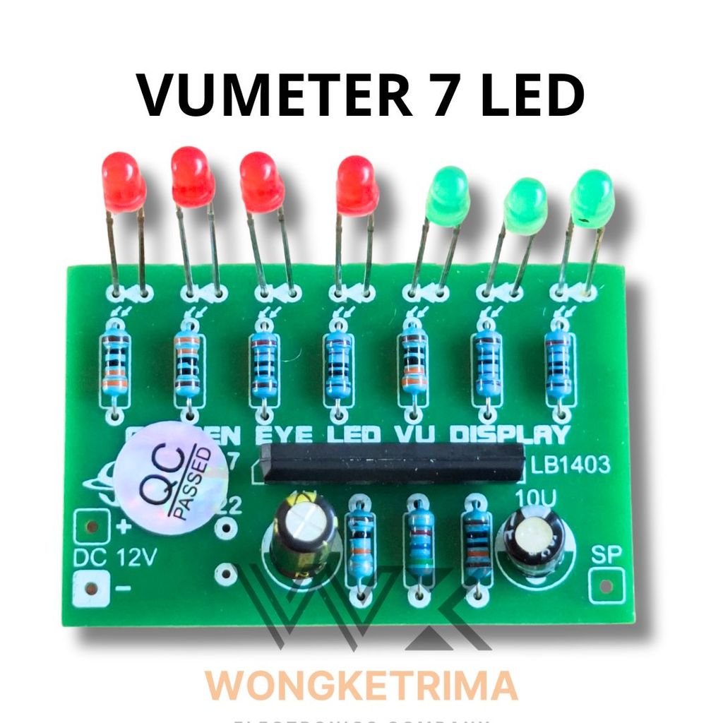 Kit LED VU Meter 7 LED DC 12V
