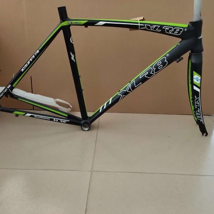 frame set rode bike XLR8 Taiwan alloy frame sepeda