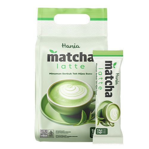 HANIA MATCHA LATTE HNI - Minuman Teh Hijau Alami Menyehatkan Original HNI HPAI Bloomood.id
