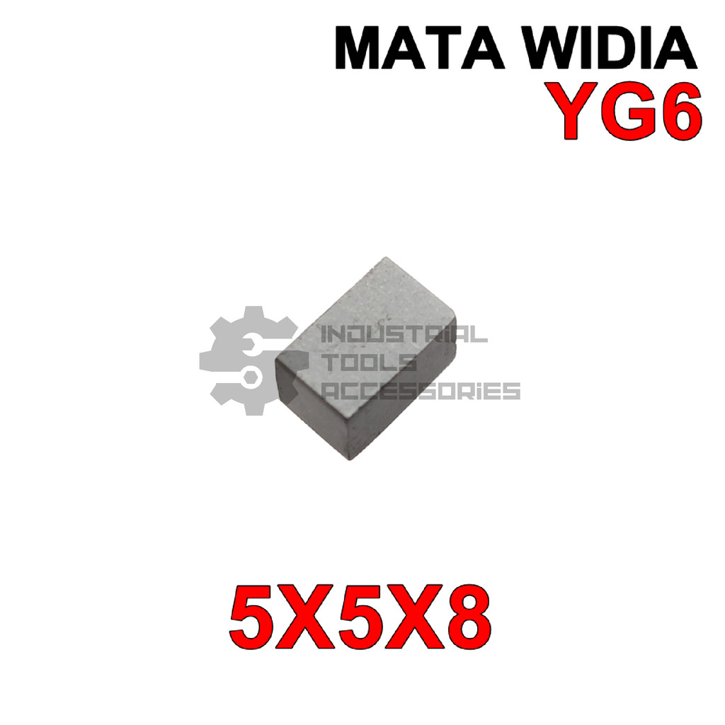 Mata Widia 5X5X8 YG6 Pahat Cemented Tip 5 X 5 X 8 YG 6 Carbide Kotak BOX