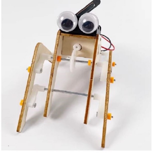 027 DIY - Crawling Spider Robot - Proyek Kit Edukatif Sains STEM untuk Anak Eksperimen - Pembelajara
