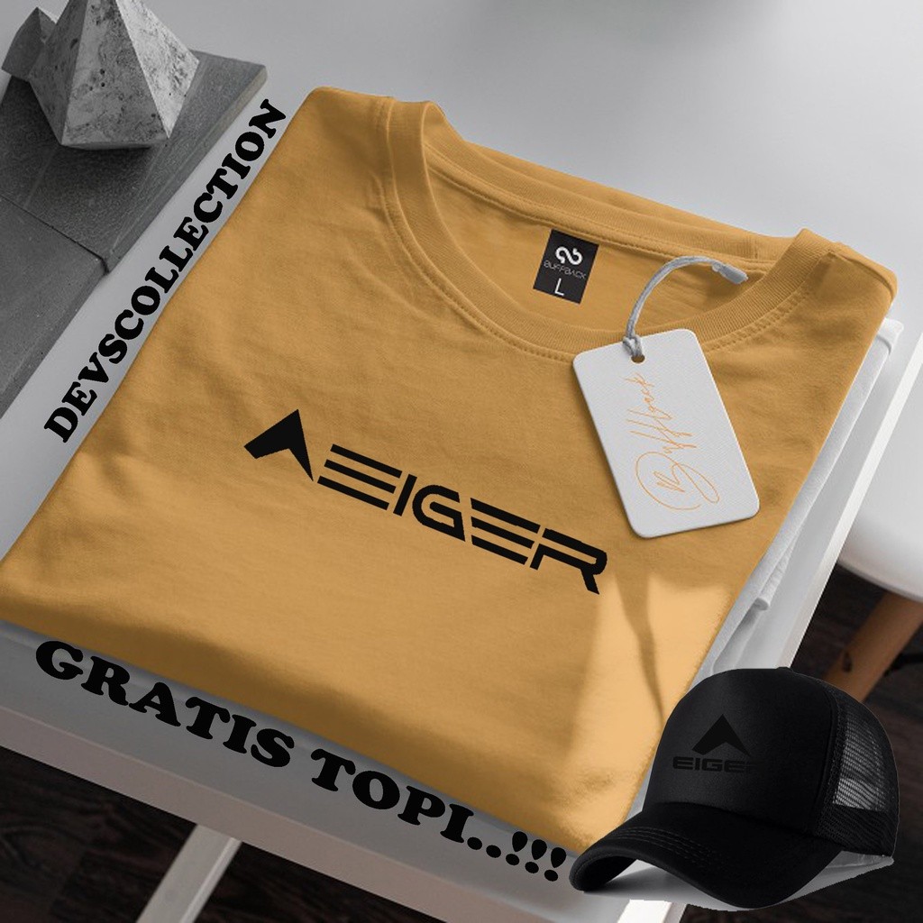 Trendy now BELI BAJU GRATIS TOPI... Kaos Distro Lengan Pendek 3855 Garis Text Hitam Kaos Pria Dan Wa