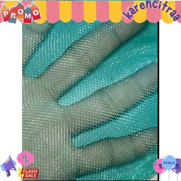 PROMO Jaring waring kelambu ikan nyamuk maggot bsf hijau biru TERLARIS  DVNS