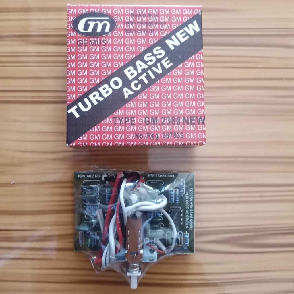 kit turbo bass active gm 2380 new STEREO ne5532