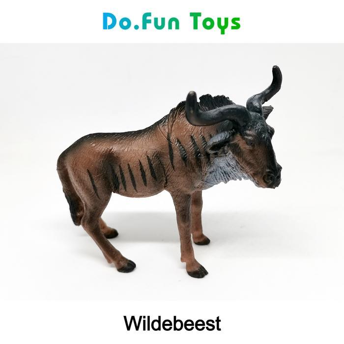 "TNKSYU" - Wildebeest Animal Figure/ Miniatur Mainan Binatang Wildebeest Mainan