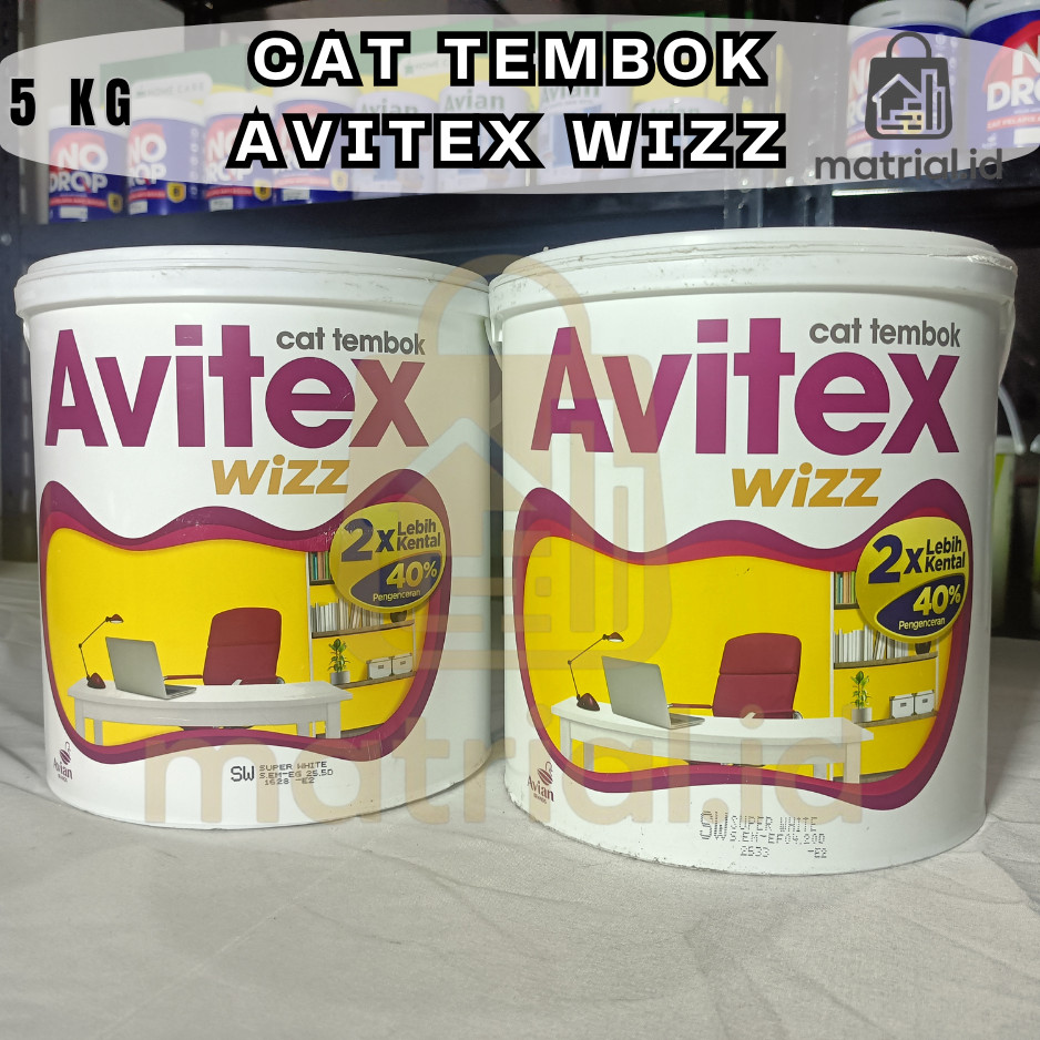 Matrial.id Avitex Wizz Interior 5 kg Termurah Cat Tembok