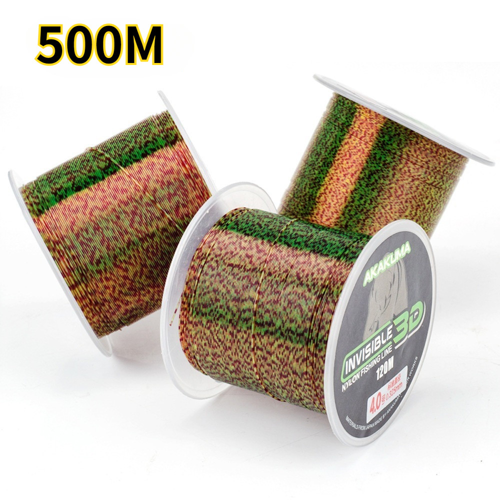 Senar Pancing Kuat 500m Tali Pancing Super Kuat Anti Keriting Fishing Line Invisible Peralatan Panci