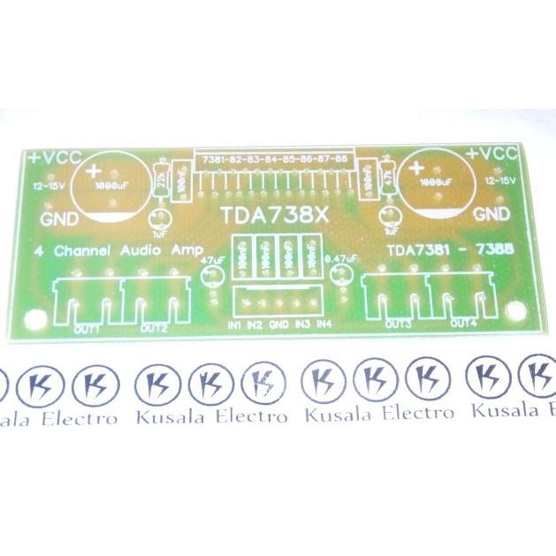 PCB TDA7386 4 Channel Audio Amplifier