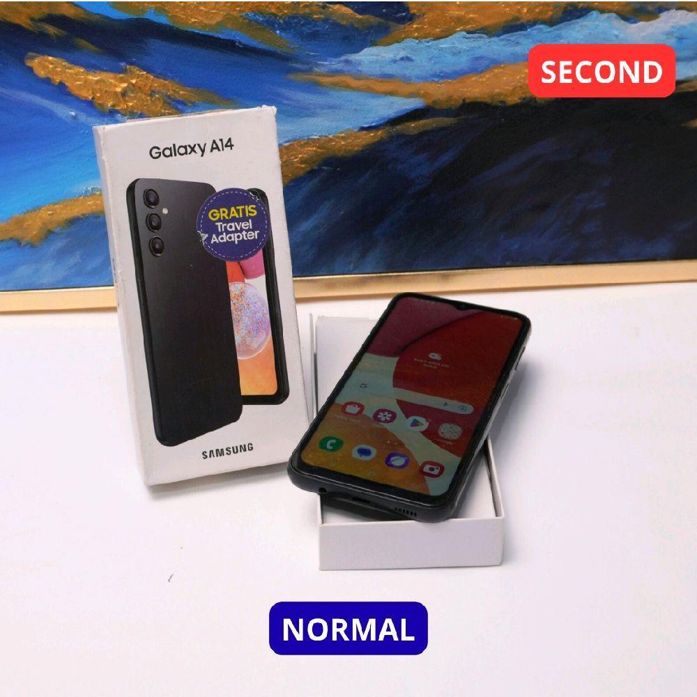 SAMSUNG A14 4/128 GB (4G) HP SECOND ORIGINAL SINAR MUTIARA CELL