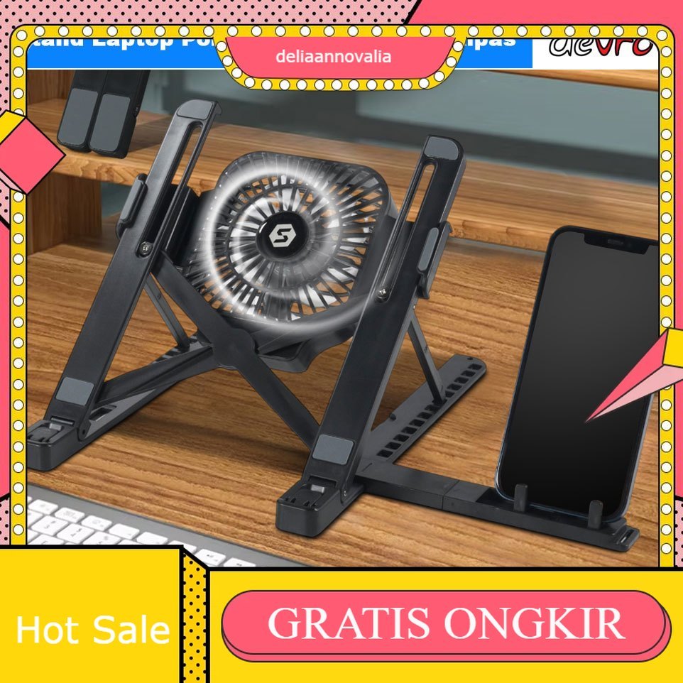 Stand Laptop - Cooling Pad Laptop - Portable Laptop Stand 11 - 17 inch Foldable 13 Level dgn Cooling
