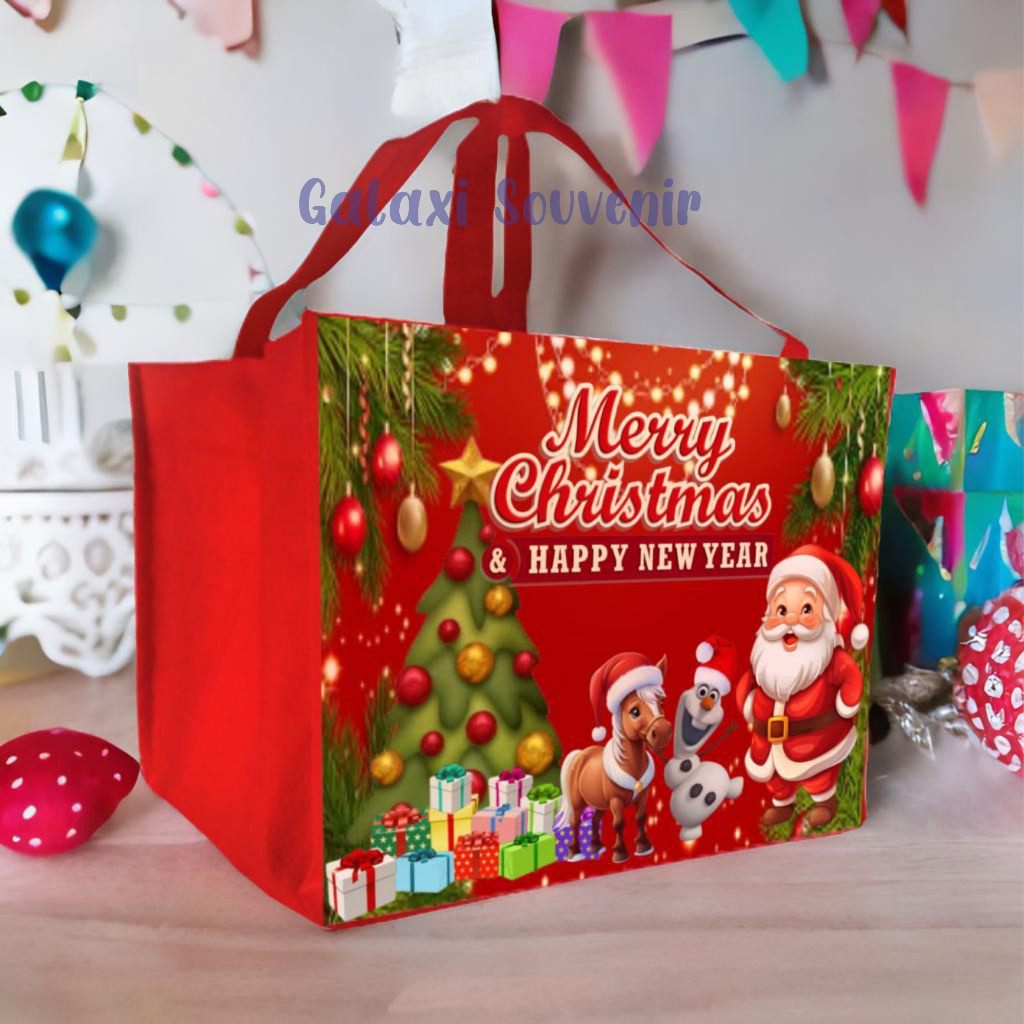 TAS READY STOCK NATAL MUAT BENTO/TAS NATAL/TAS TAHUN BARU/TAS READY STOCK/TAS NATAL MURAH/TAS NATAL 