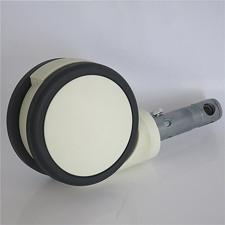 1Pc 5Inch Mecal Dual Row Central Control Caster, Swivel Wheel for Nursing Hospital Bed and Mecal Car