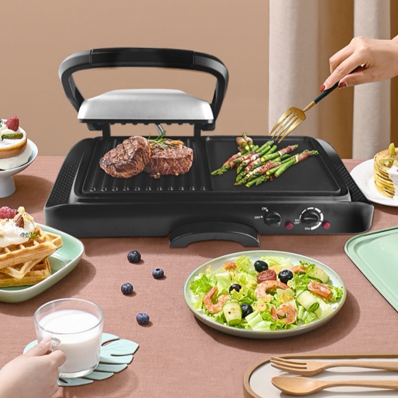 Household Electric Baking Tray Barbecue Stove Frying Tray Baking Tray Two In One Multifunctional Ele