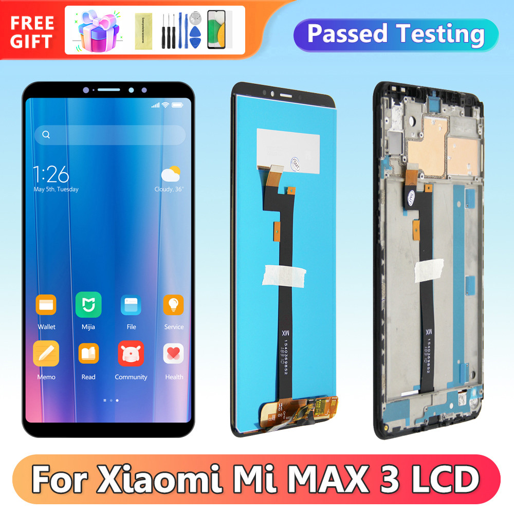 6.9" AMOLED Mi Max 3 splay Screen Replacement, for Xiaomi Max 3 Max3 Lcd splay gital Tou Screen Asse