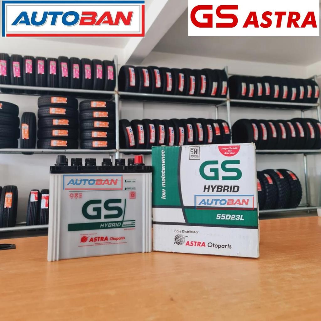 AKI BASAH GS ASTRA HYBRID 55D23L ORIGINAL