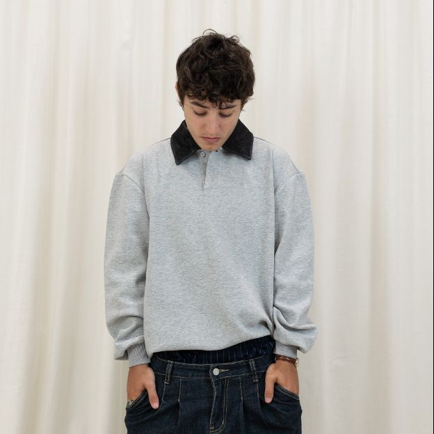 GEORGE POLO SWEATER (GRAY) | SWEATER POLO PRIA (ABU)