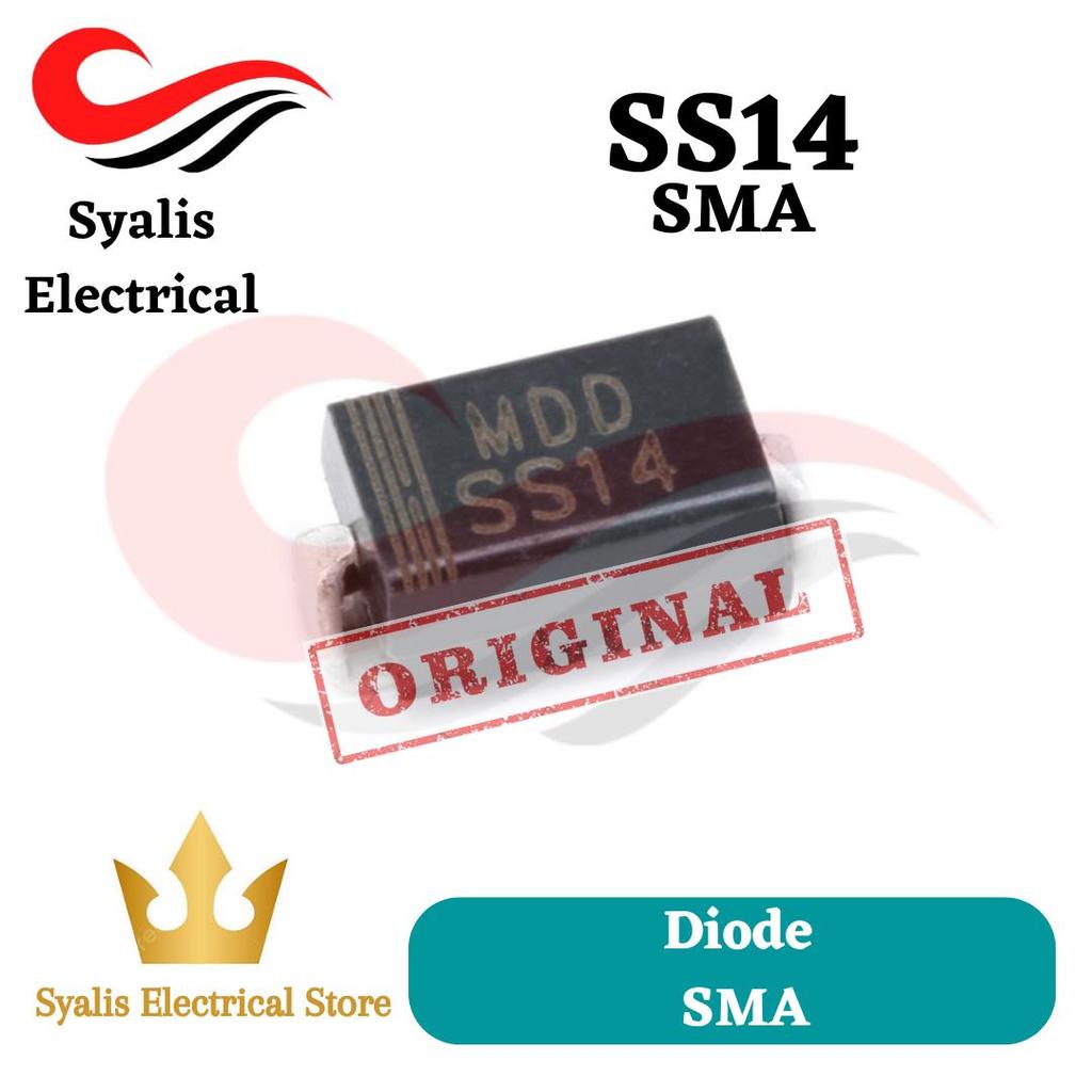 Diode SS14 dioda 1N5819 Schottky Diode SMA SS 14 1N 5819 SMD [ Syalis ]