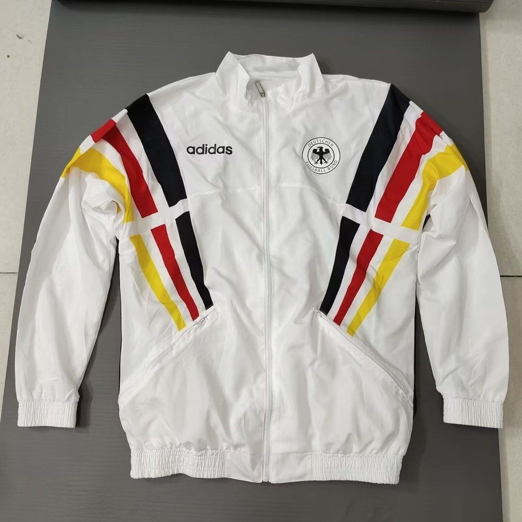 Jaket Sepak Bola Tim Jerman 2425 Mantel Olahraga Baru Lengan Panjang Pelatihan Tim Nasional Seragam 