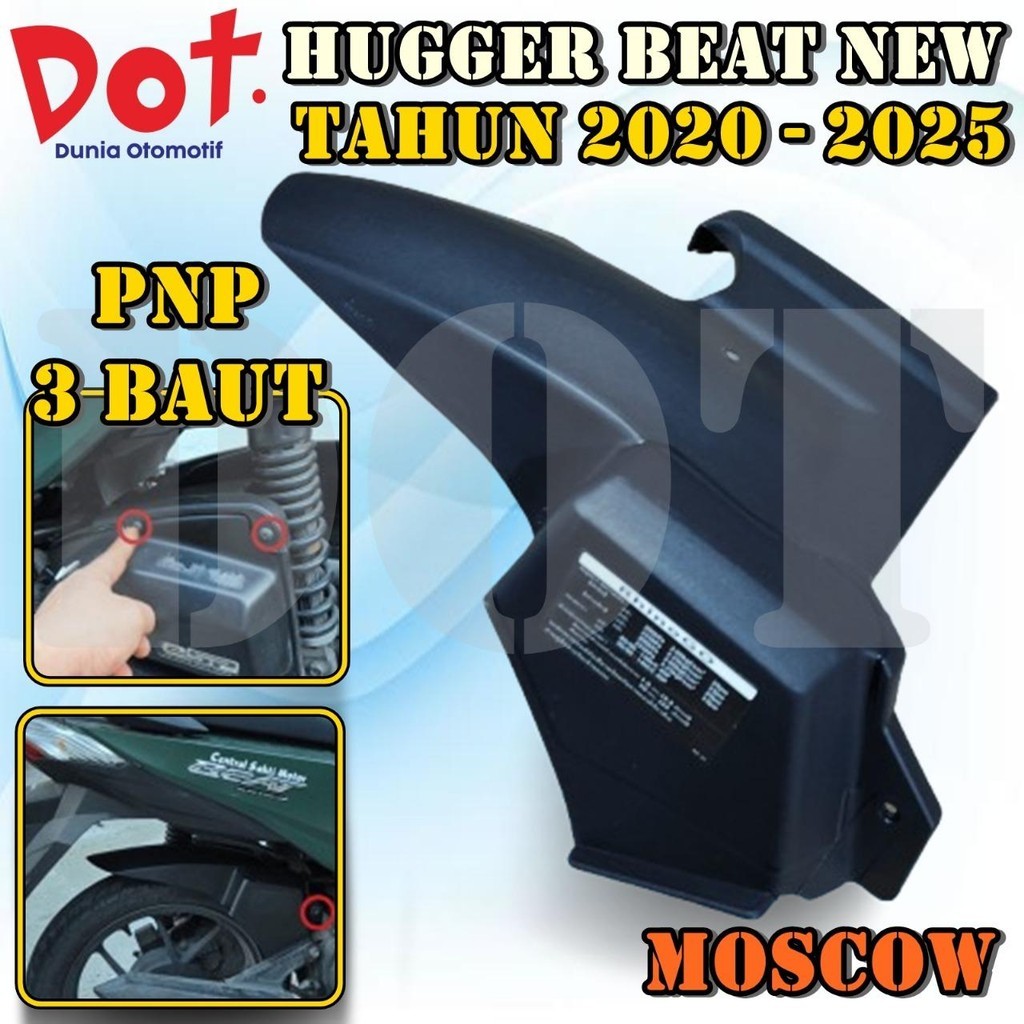 SPAKBOR KOLONG BEAT NEW 3 BAUT DELUXE STREET SCOOPY GENIO ABS CBS HAGER HUGER AIR BLADE PNP