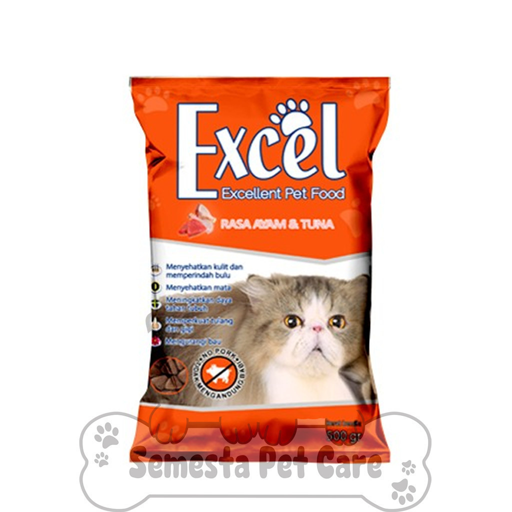 excel Orange makanan kucing kering 500g