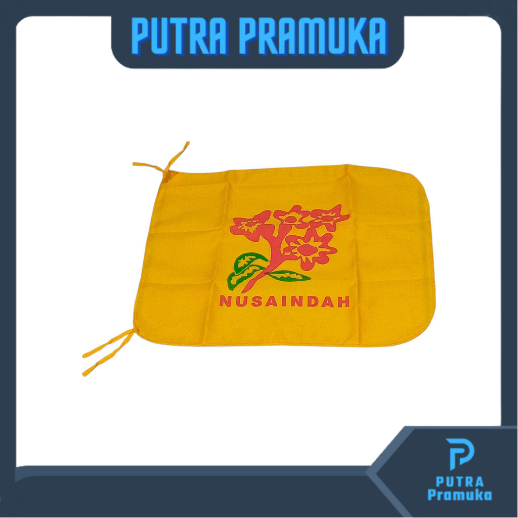 Bendera Regu Nusa Indah Sablon Premium Putri 26x33cm Tali Kain Putri Pramuka