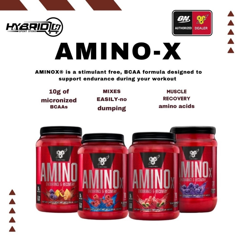 BSN AMINO X – BCAA + Recovery Formula | Suplemen Pemulihan Otot & Energi