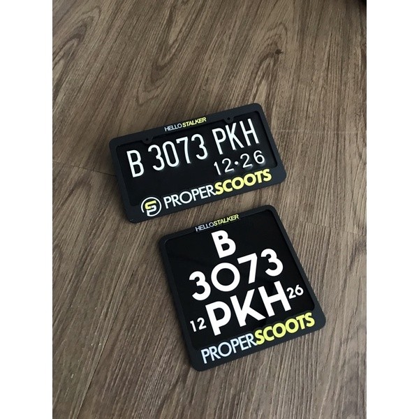 License plate frame + custom plat nomor / frame plat nomor motor