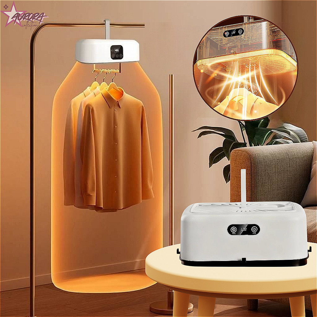 [auroracollect] Mesin Pengering Pakaian Portabel / Pengering Pakaian Lipat Listrik Anti Bakteri / Me