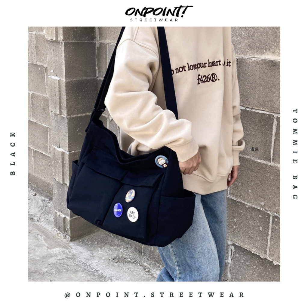 Tommie Bag - tas pria selempang sling bag unisex tas pria keren tas pinggang pria tas pinggang wanit