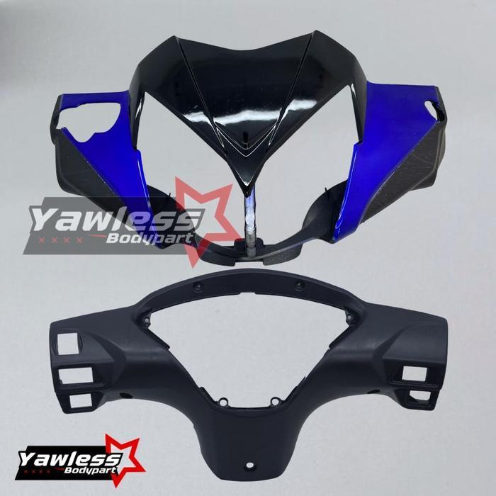 BARU batok kepala supra x 125 Batman warna Biru / batok lampu supra x 125 - D.B BIRU