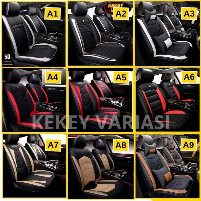 Spesialis Sarung Jok Mobil Calya Sigra Bahan Mbtech Camaro Terlaris - Busa Hitam 0,8