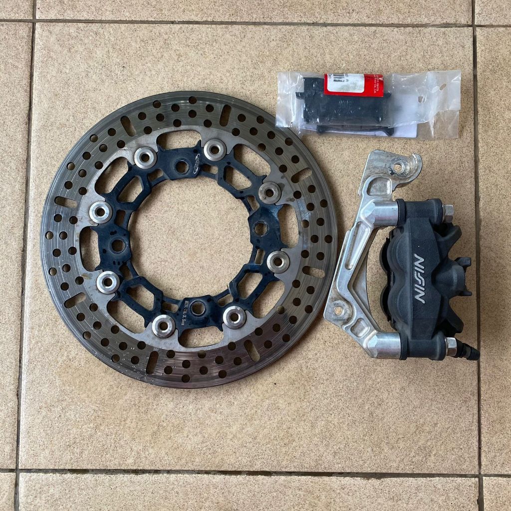 [Bekas] Kaliper CB X Motion / Nissin Africa + Breket 260mm PNP PCX 150