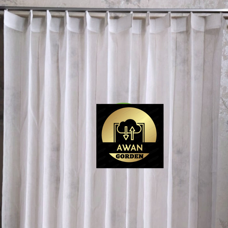 VITRASE GORDEN PUTIH  PREMIUM IMPORT PLISKET PENGAIT KAWAT S TIRAI DALAMAN GORDEN VITRAGE TRANSPARAN