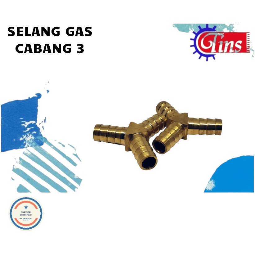 CABANG 3 SELANG GAS NEPEL Y KOMPOR GAS NEPEL T SELANG KOMPOR GAS SAMBUNGAN Y SELANG KOMPOR KUNINGAN