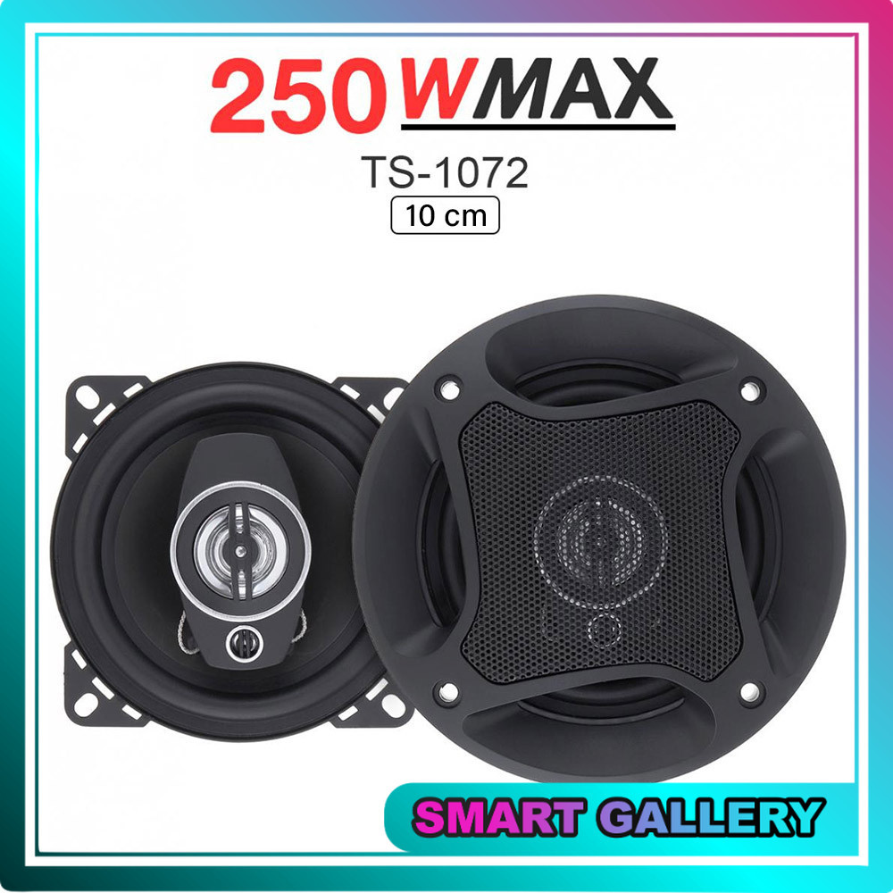 Speaker Mobil HiFi Full Range Bass Reflex + Tweeter 4 Inch 250W 2 PCS