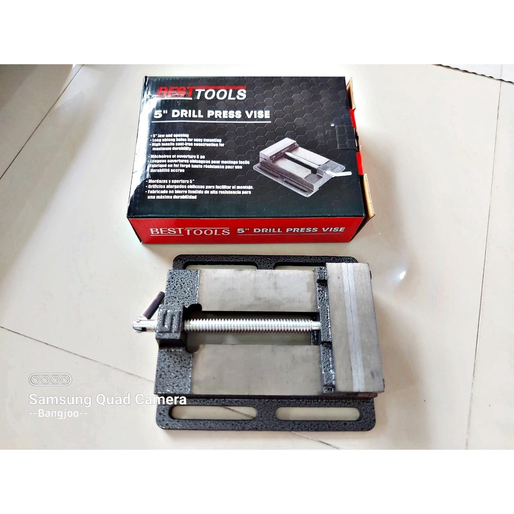 Catok bor duduk 5inch Ragum CEPER 5" Tanggem bais dudukan bor meja clamp penjepit mesin bor duduk